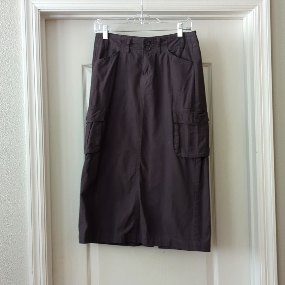 Brandy Melville long cargo skirt